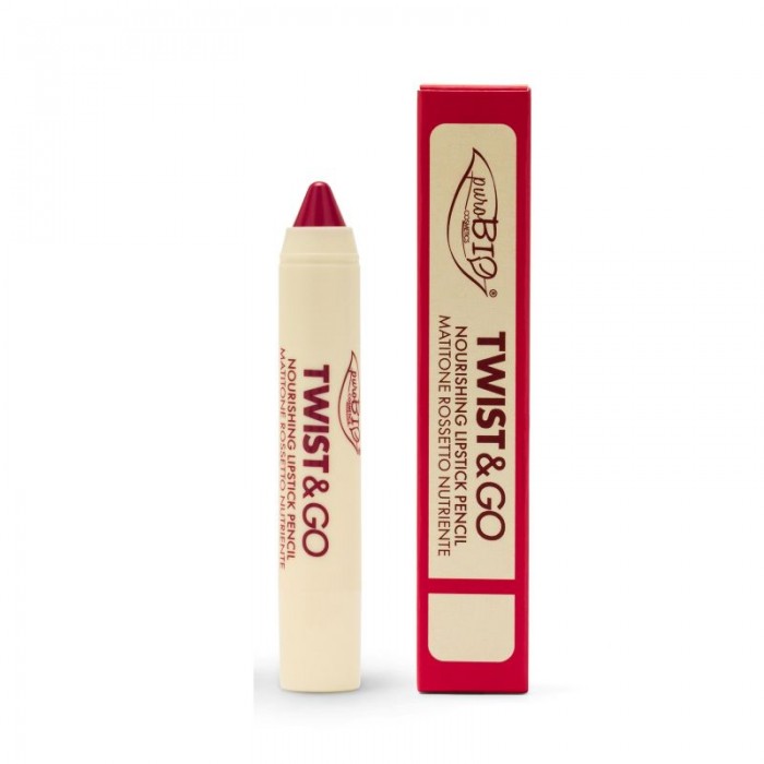 puroBIO TWIST & GO Potlood Lipstick VOEDEND
