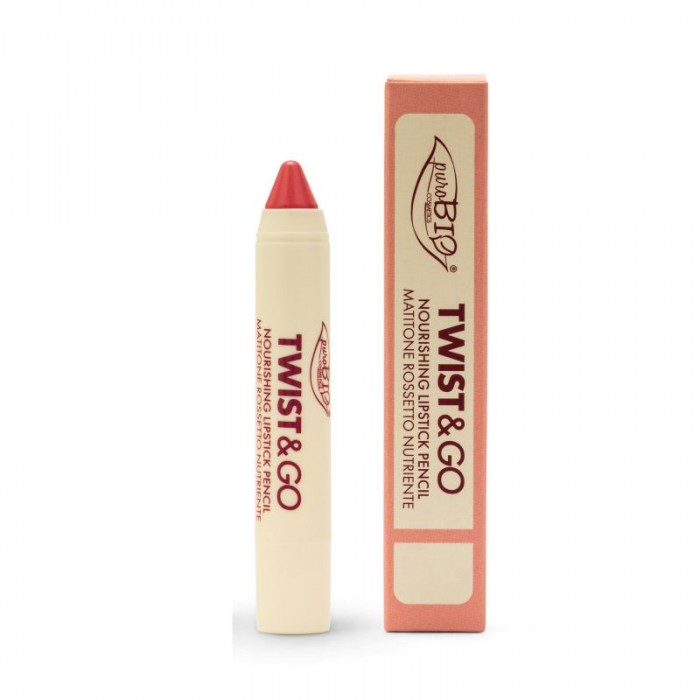 puroBIO TWIST & GO Potlood Lipstick VOEDEND