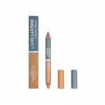 puroBIO LONG LASTING Kingsize Crayon Fard à Paupières DUO Sable doré/Bleu poussière